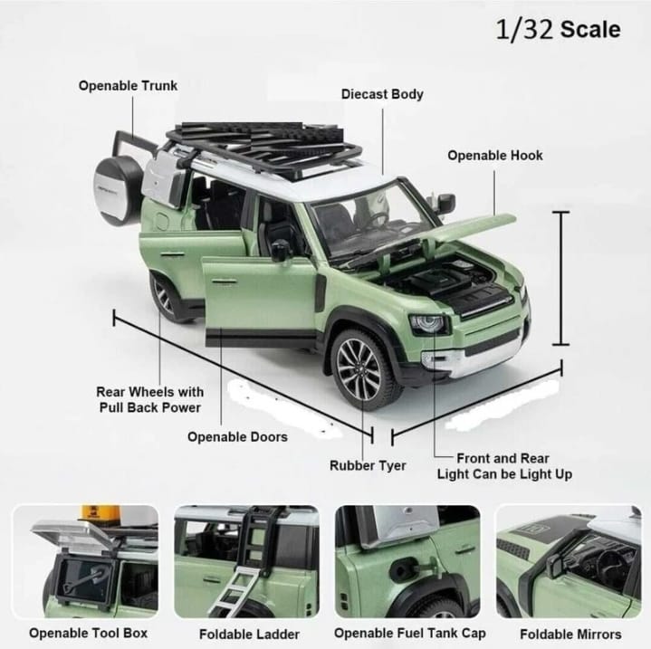 Range Rover Defender 1:32 Diecast Model Car