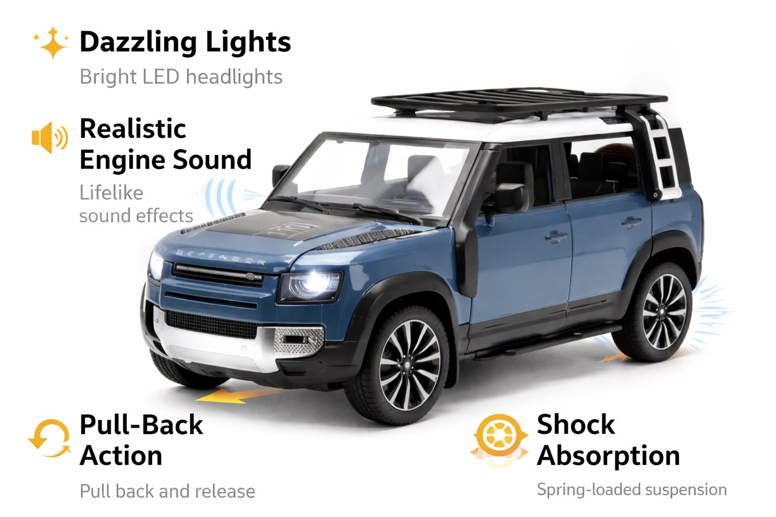 Range Rover Defender 1:32 Diecast Model Car