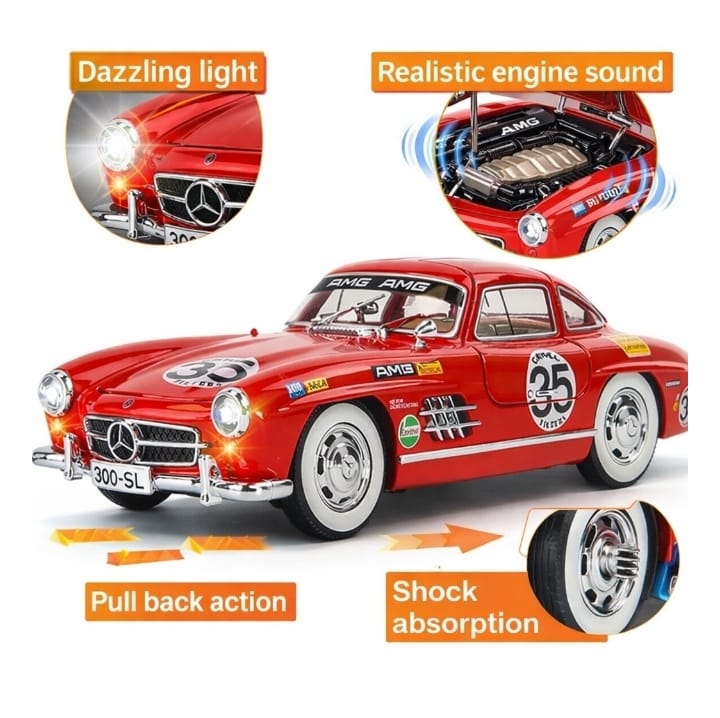 1954 Mercedes-Benz 1:24 Diecast Vintage Model Car