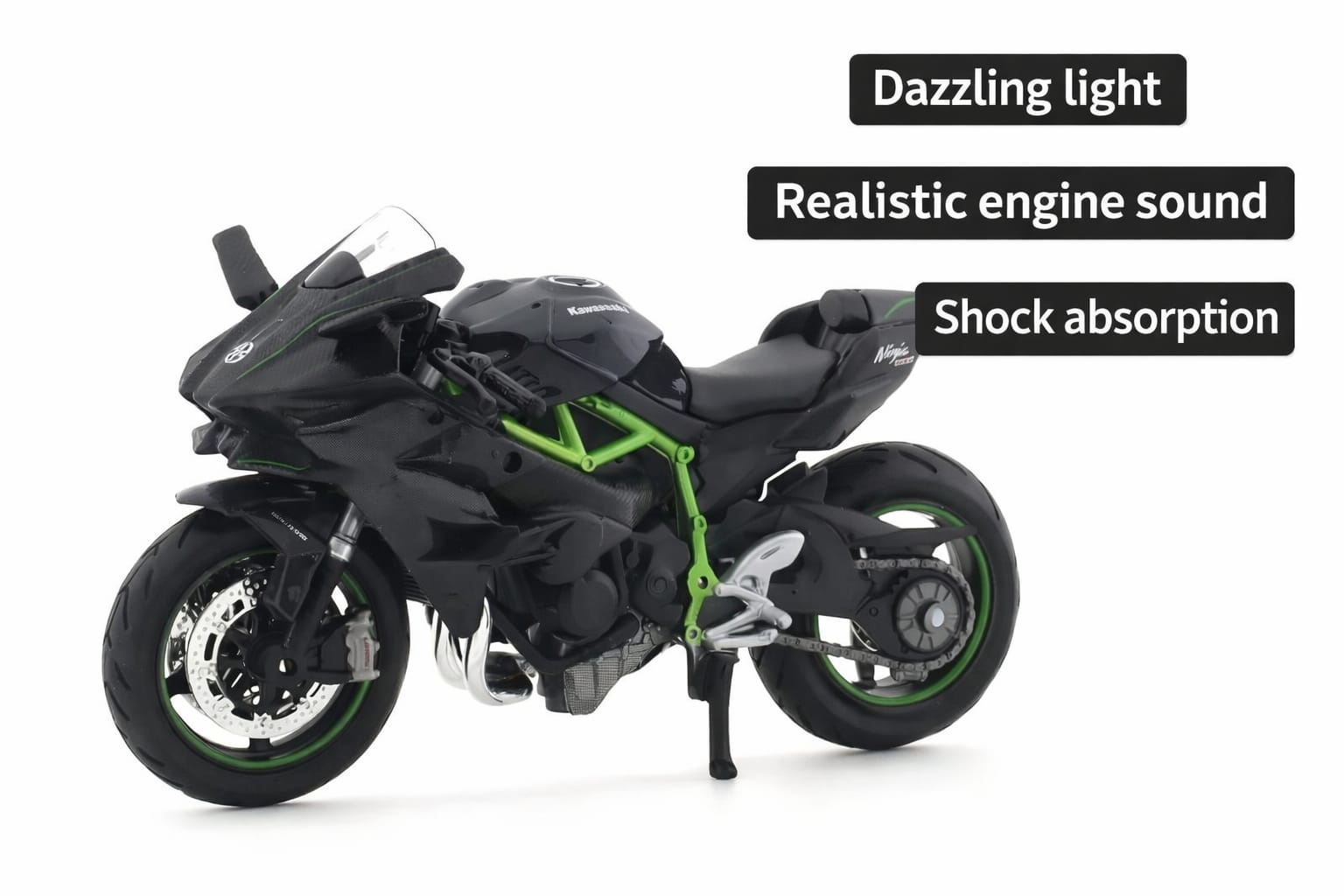 Kawasaki Ninja H2 1:9 Diecast Model Bike