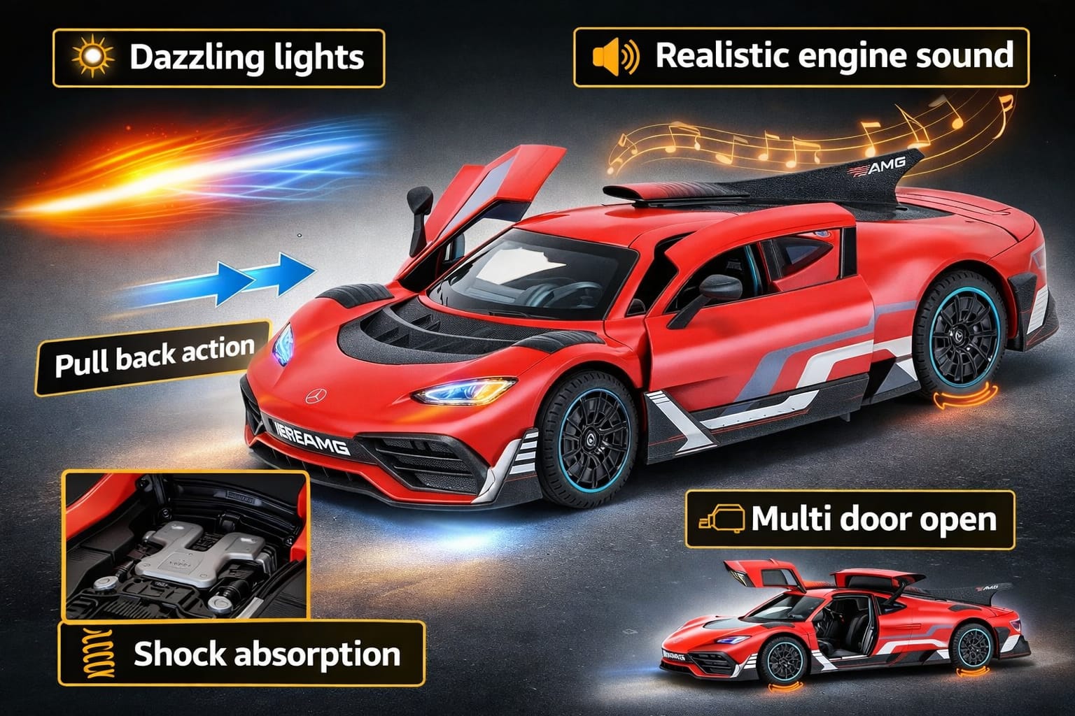 Mercedes AMG 1:24 Diecast Model Car